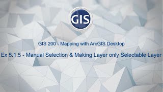 Exercise 5.1.5 – Manual Selection and Making Layer Only Selectable Layer