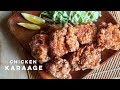 Super crispy chicken karaage recipe  easy japanese style fried chicken recipe