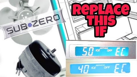 REPLACE SUBZERO Condenser Fan Motor 700 series (50 EC 40 EC) DIY