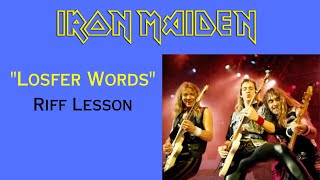 Iron Maiden Losfer Words Riff Lesson