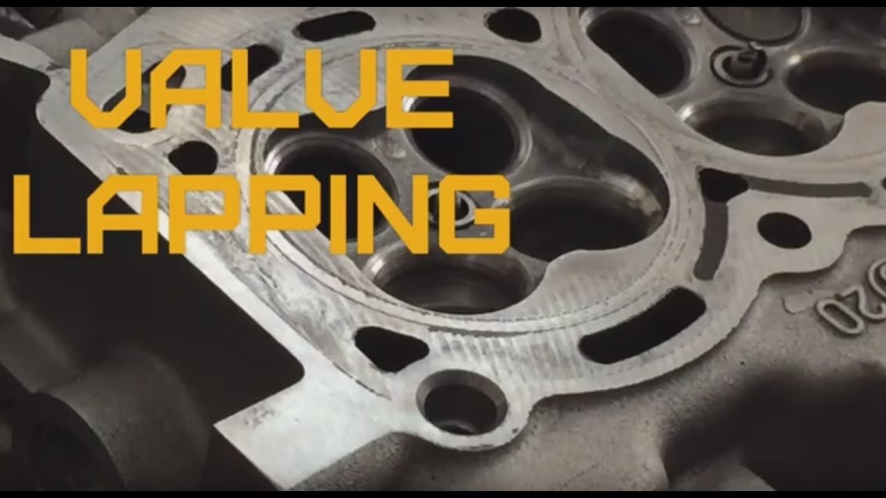 Valve lapping a Toyota 7AFE cylinder head - YouTube