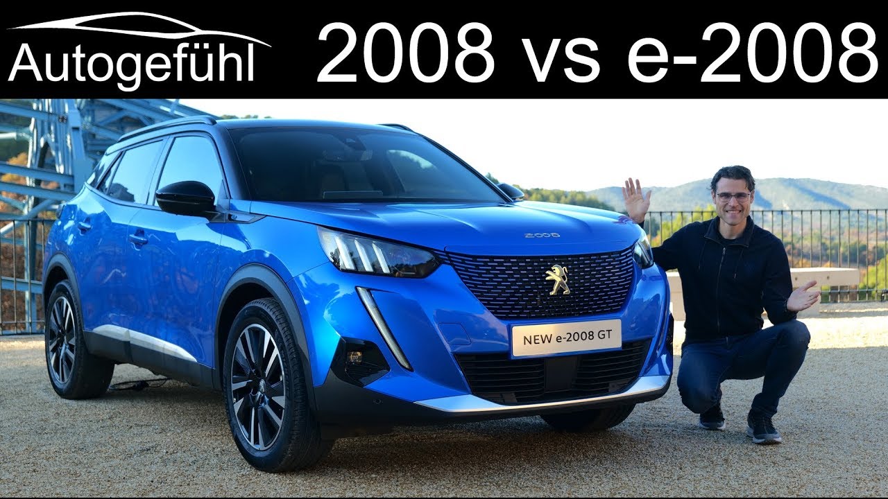 all-new Peugeot 2008 vs Peugeot e-2008 FULL REVIEW comparison petrol vs