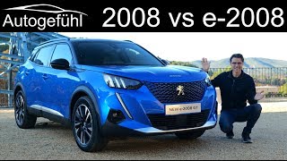 all-new Peugeot 2008 vs Peugeot e-2008 FULL REVIEW comparison petrol vs EV - Autogefühl