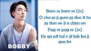 MINO X BOBBY(MOBB) - Hit Me [Feat. KUSH] [EASY LYRICS]