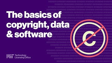 Basics of Copyrights, Data, and Software