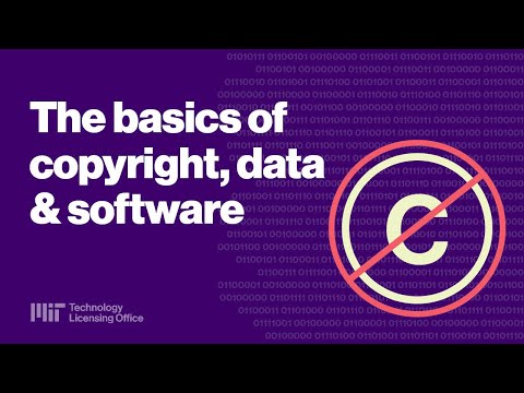 Basics of Copyrights, Data, and Software