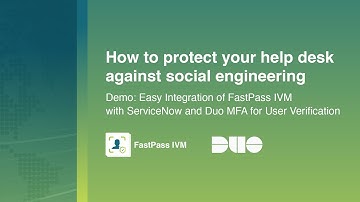 Secure Help Desk User Verification Demo with DUO