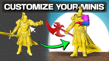 8 Easy Ways to Kitbash Your Miniatures in Blender!
