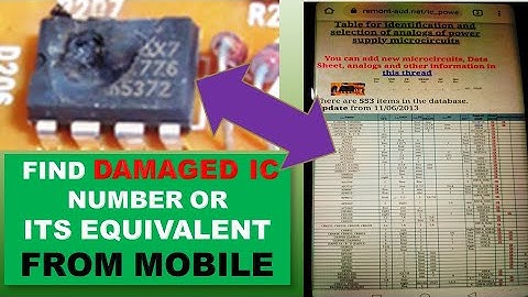 [371]  Use Mobile Phone to find any Unknown PWM SMPS IC Number