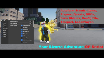 YBA B*tch Boy V3 BEST Script | Autofarm Stands, Items, Players, Quests, NPCs, Teleport, etc. [LuaXe]