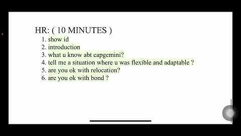 CAPGEMINI INTERVIEW 2021 EXPERIENCE - 2 |TECHNICAL & HR INTERVIEW|