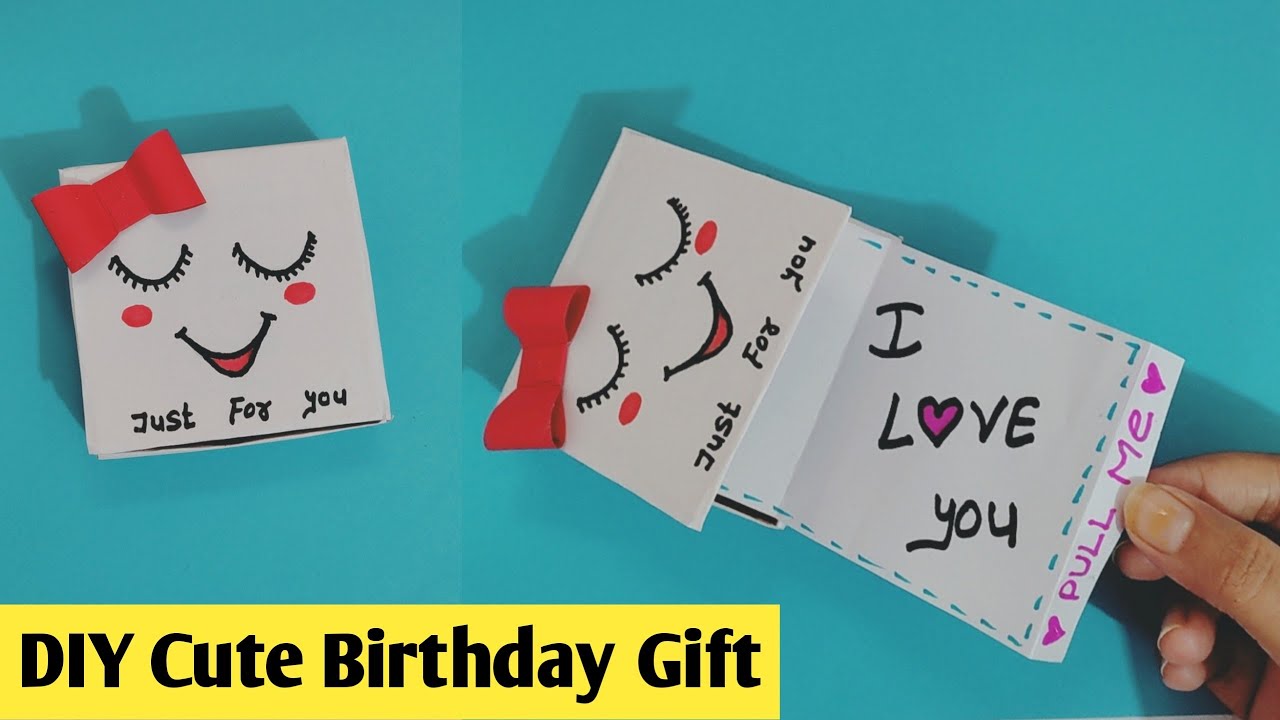 Cute Mini Card for Best Friend😍, Easy DIY Greeting card