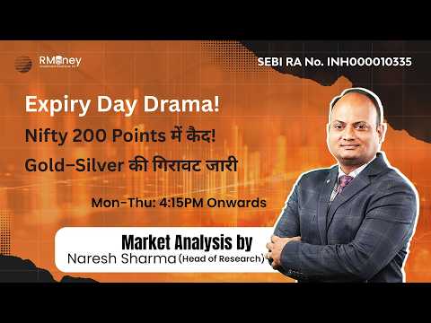 MARKET CRASH? Gold Falls Below $5000 😱 Nifty Expiry Volatility | Bank Nifty