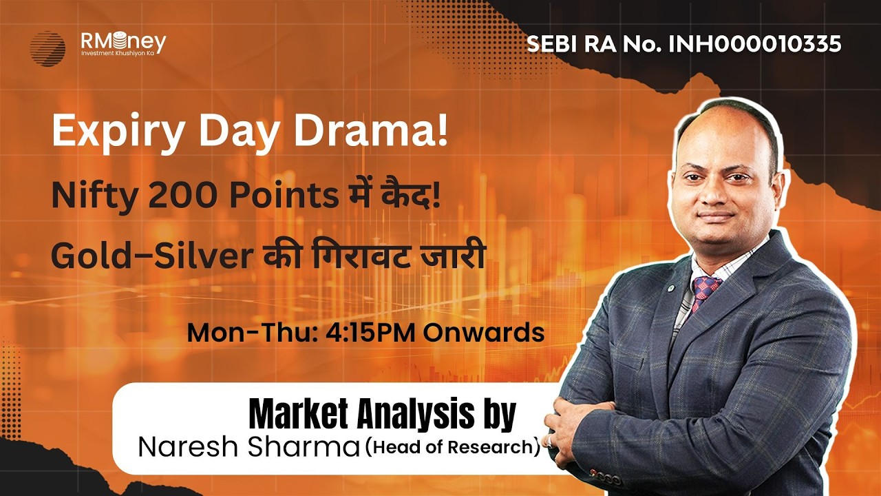 MARKET CRASH? Gold Falls Below $5000 😱 Nifty Expiry Volatility | Bank Nifty