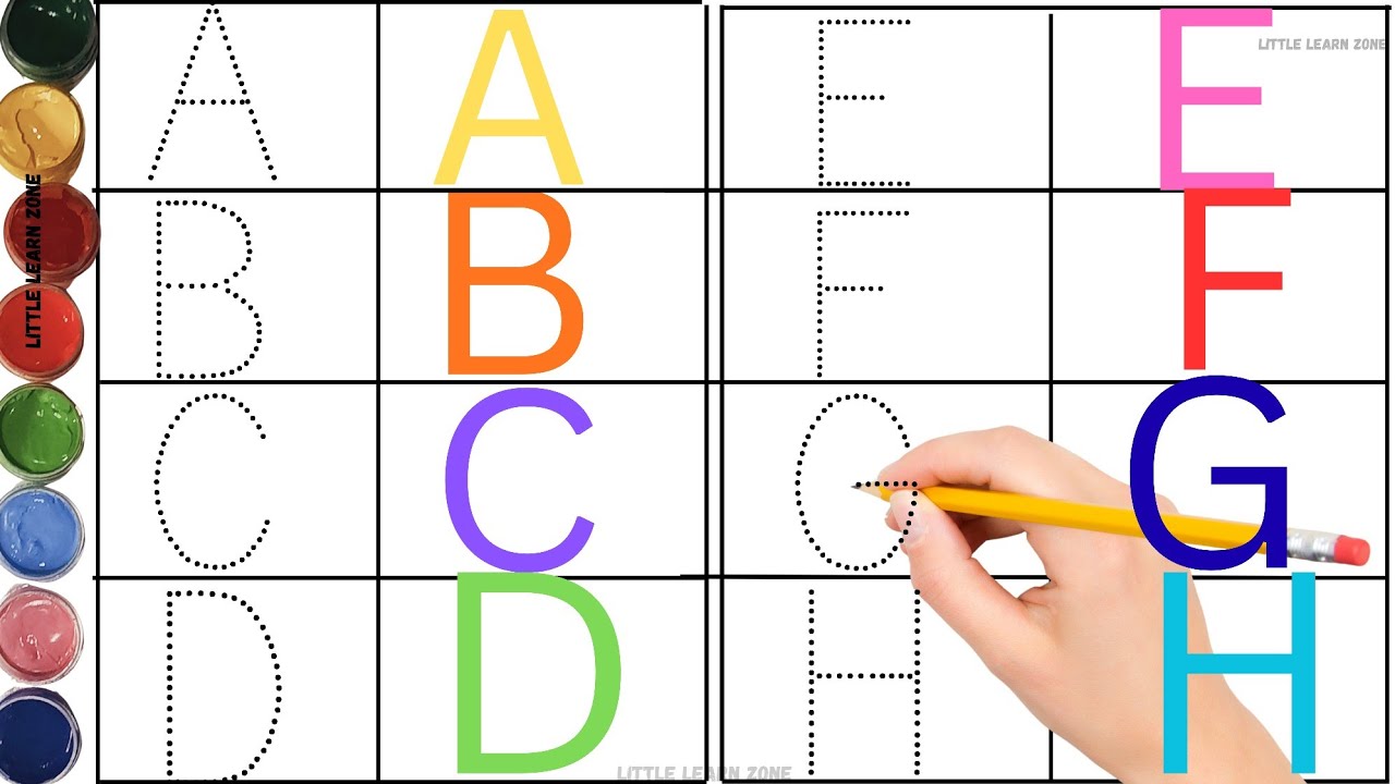Alphabet, Abc Song 🎵, abc, Learn a to z dot collection  for kids and toodlers,'Little learn zone'