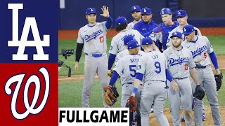 Los Angeles Dodgers vs. Washington Nationals Full Game Highlights, Apr 22 2024 | MLB Season 2024