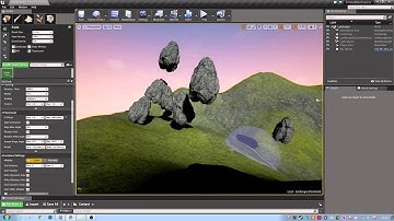 Using the Landscape, foliage and matinee tool in UE4 - PART 3