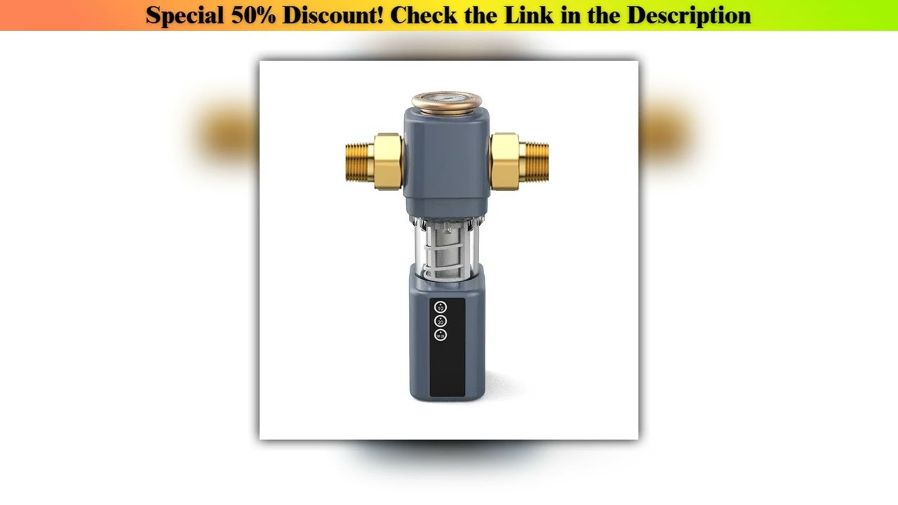 Review 2025New AUTO Automatic Flushing Backwash Prefilter Spin Down Sediment Water Filter Central W