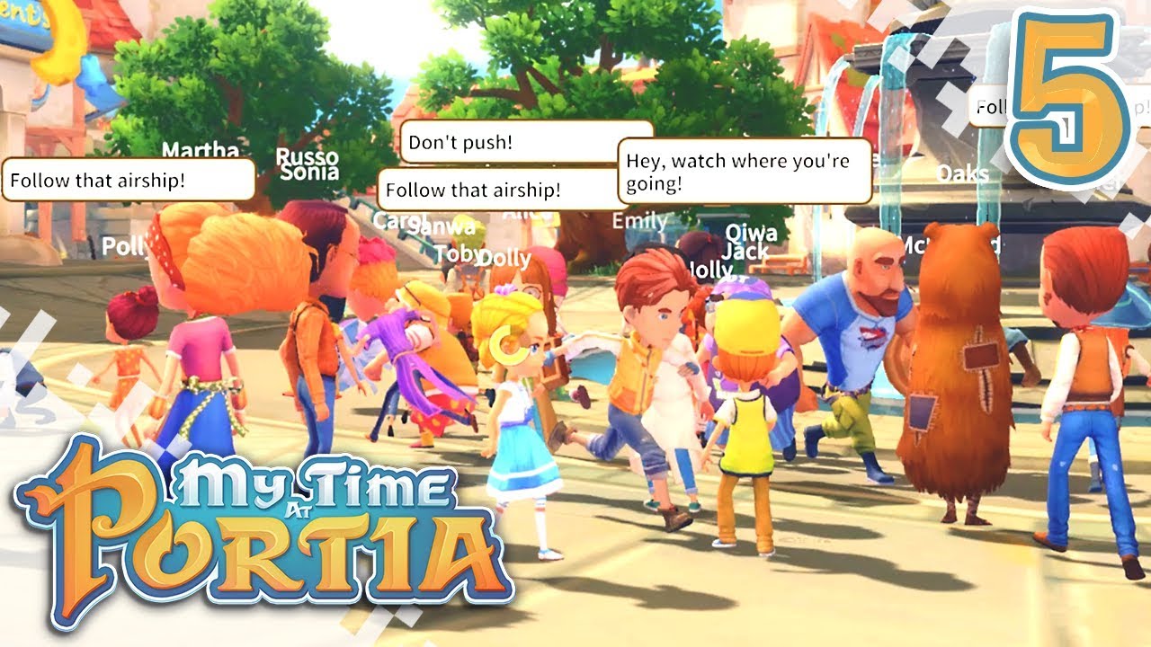 Gifts From The Sky! - MY TIME AT PORTIA (Gameplay) - EP05 playthrough little monster at school