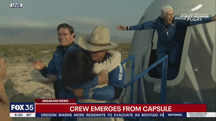 Blue Origin launches Jeff Bezos into space on company's 1st human flight