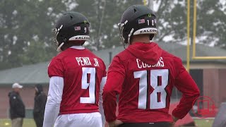 Michael Penix Jr. and Kirk Cousins throw to receivers at Falcons minicamp | Highlights