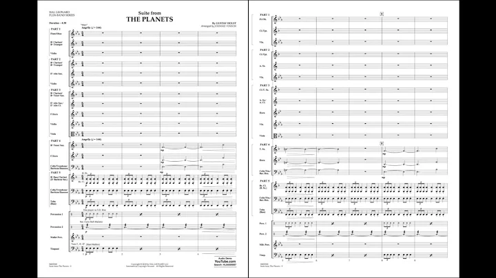 Suite from The Planets by Gustav Holst/arr. Johnnie Vinson