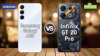 Infinix GT 20 Pro Vs Samsung Galaxy A55 | Full comparison ⚡ Which one is Best?