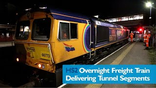 The Overnight Freight Train Delivering HS2 Tunnel Segments