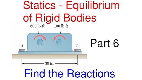 How to Find the Reactions at the Supports – Static Equilibrium of Rigid Bodies– Reaction Problem 6