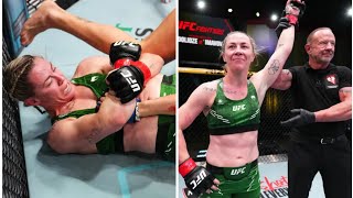 UFC star Molly McCann lands brutal victory after ‘popping opponent’s arm’ before referee rushes in