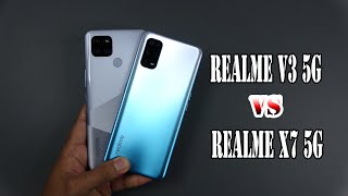 Realme V3 5G vs Realme X7 5G | SpeedTest and Camera comparison