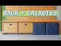 DIY - RACK para TV e CAIXOTES de PINUS