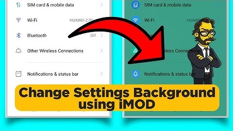 iMod Tutorial [Part 01] Change Settings Background | Color OS and Realme UI