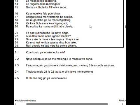 Setswana paper 2 - YouTube