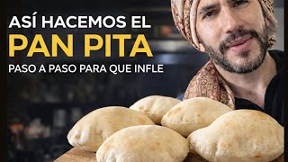PAN PITA paso a paso al Sartén y Horno 