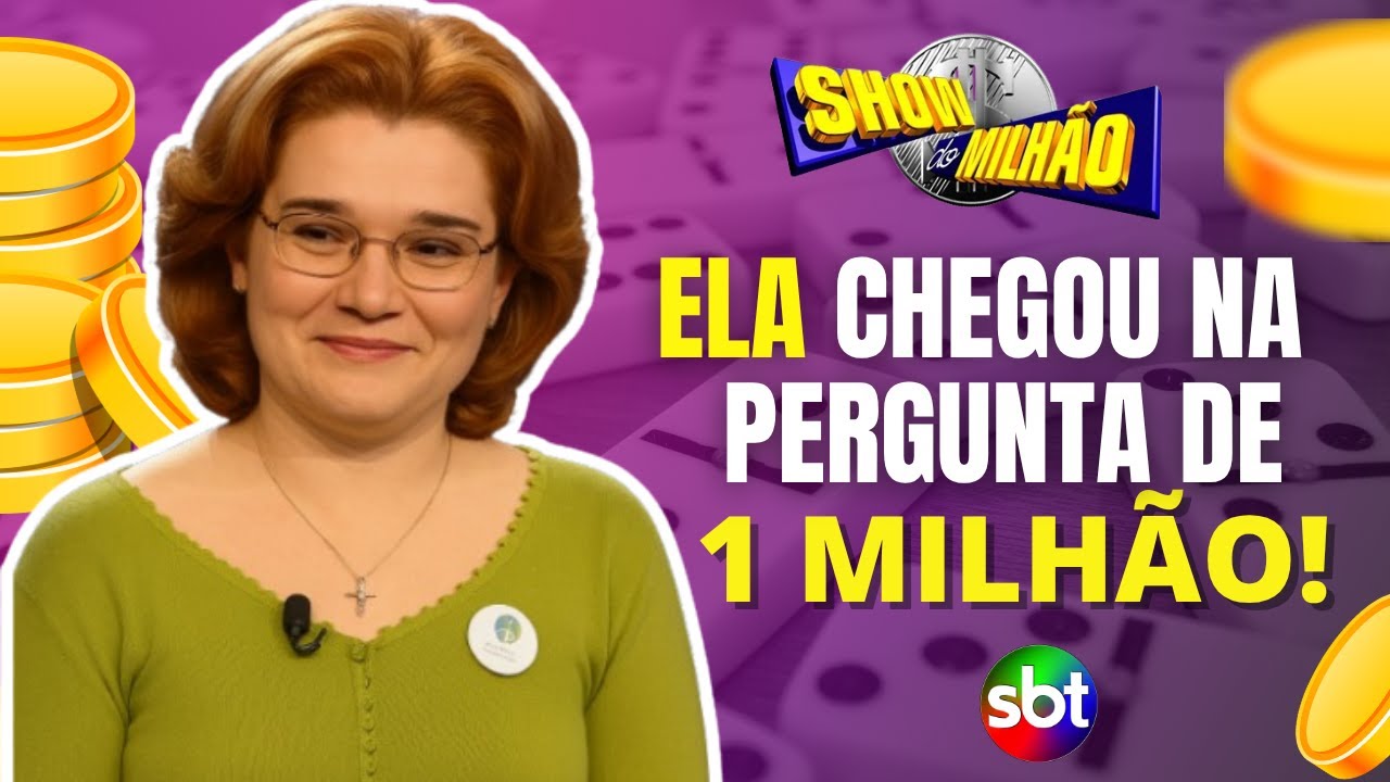 Participante chega à pergunta de 1 milhão de reais no Show do Milhão