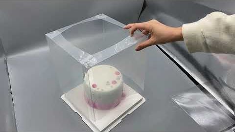 Transparent cake box installation - easy to install and use, perfect display of your cake or gift