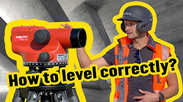 How to Use an Optical Level Step by Step! HILTI POL 15 - Surveying
