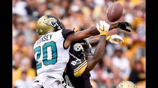 Antonio Brown vs Jalen Ramsey (NFL Week 5) - Back &amp; Forth! | 2017-18 NFL Highlights HD