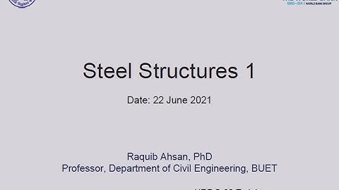 S-19_Steel Structures-1 :Part-01 / 22 June, 2021