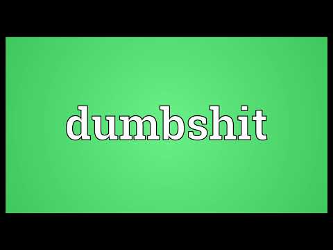 Dumbshit Meaning
