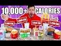 I Only Ate The Highest Calorie Foods at McDonalds for 24 Hours!! (10,000 CALORIE CHALLENGE)