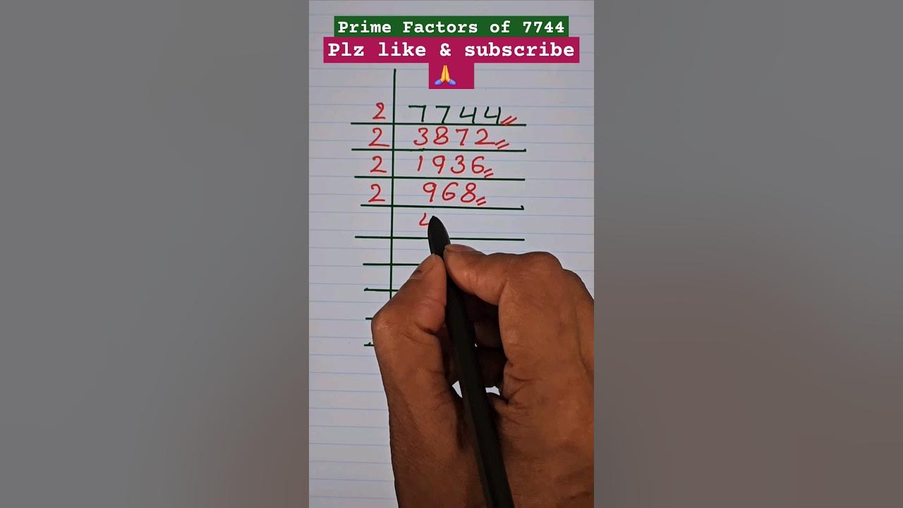 How To Find Prime Factors Of 7744 By Prime Factorization shorts how-to-find-prime-factors-of-7744-by-prime-factorization-shorts