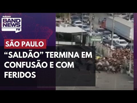 “Saldão” termina em confusão e com feridos em São Paulo