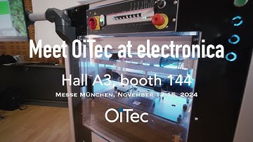 Meet OiTec at electronica, Messe München, November 12-15, 2024.