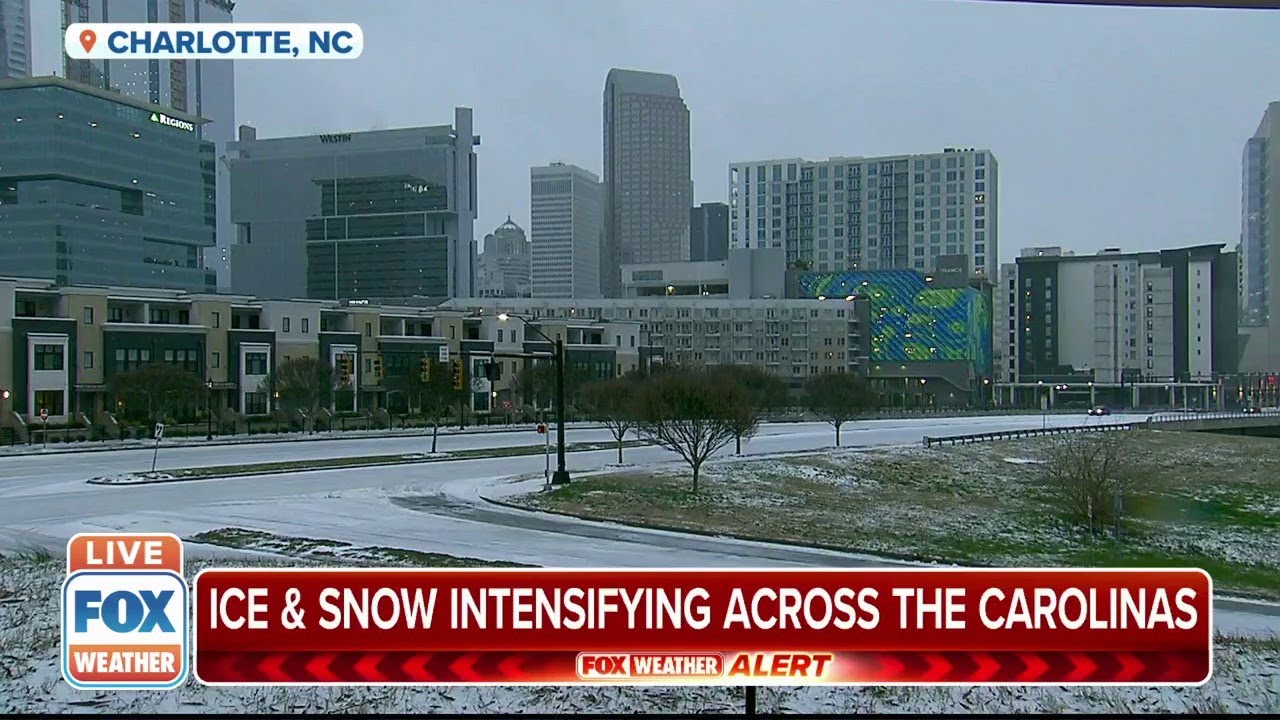 Ice, Snow, Wind Intensifying Across The Carolinas From Winter Storm ...