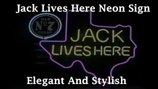 Jack Lives Here Neon Sign | The Neon Sign Is Funky In Style And Has Various Style Option | Get Now!