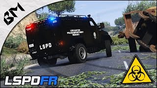 GTA 5 - LSPDFR - Suspects armés - ATTAQUE AU POSTE - Patrouille 17 screenshot 2