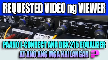 How to connect DBX 215 equalizer to Amplifier | Requested video ng viewer | Equalizer Setup