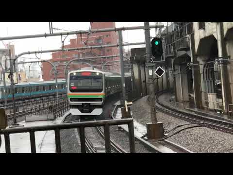 【高速進入】上野東京ライン 高崎線直通 普通 籠原行 E231系+E233系 赤羽 停車
